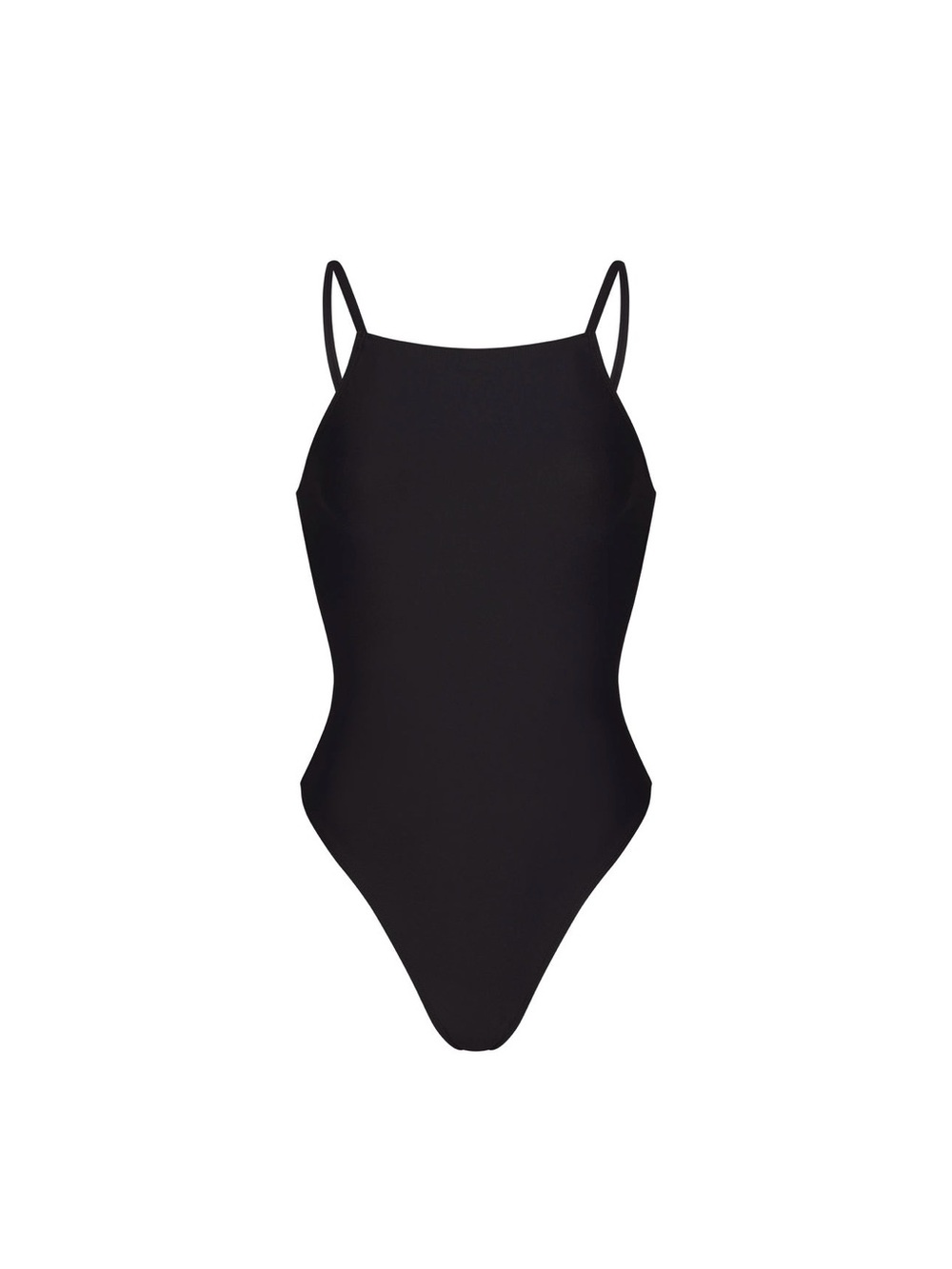 SKIMS Black Iconic Swim High Neck One-Piece Swimsuit Size 2xl